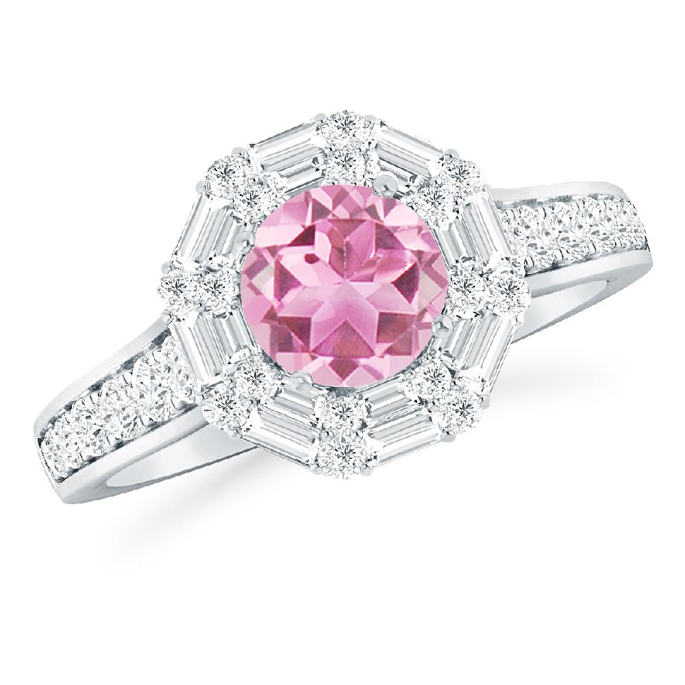 White Gold - Pink Tourmaline