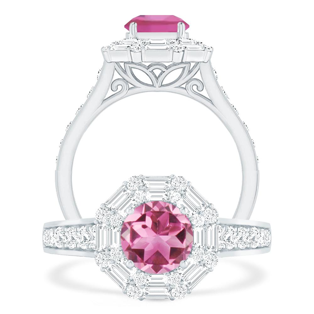 White Gold - Pink Tourmaline