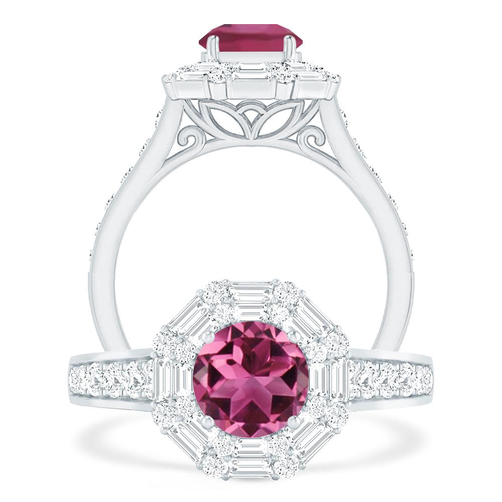 White Gold - Pink Tourmaline