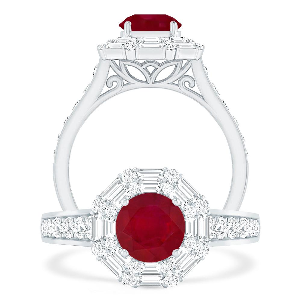 White Gold - Ruby