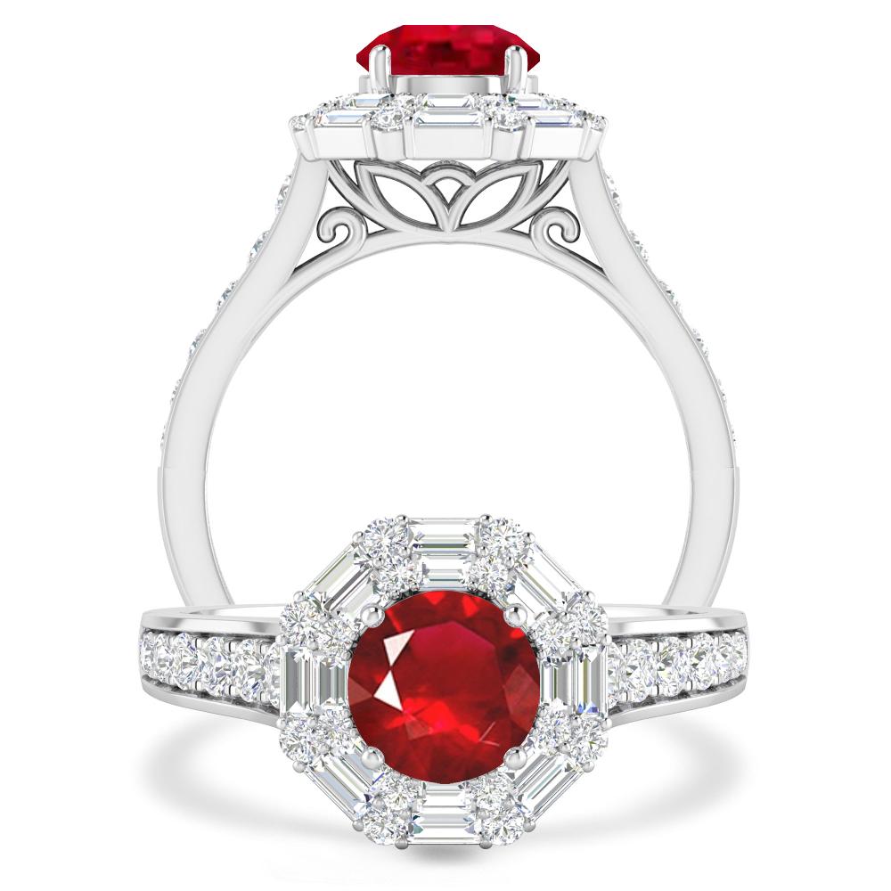 White Gold - Ruby