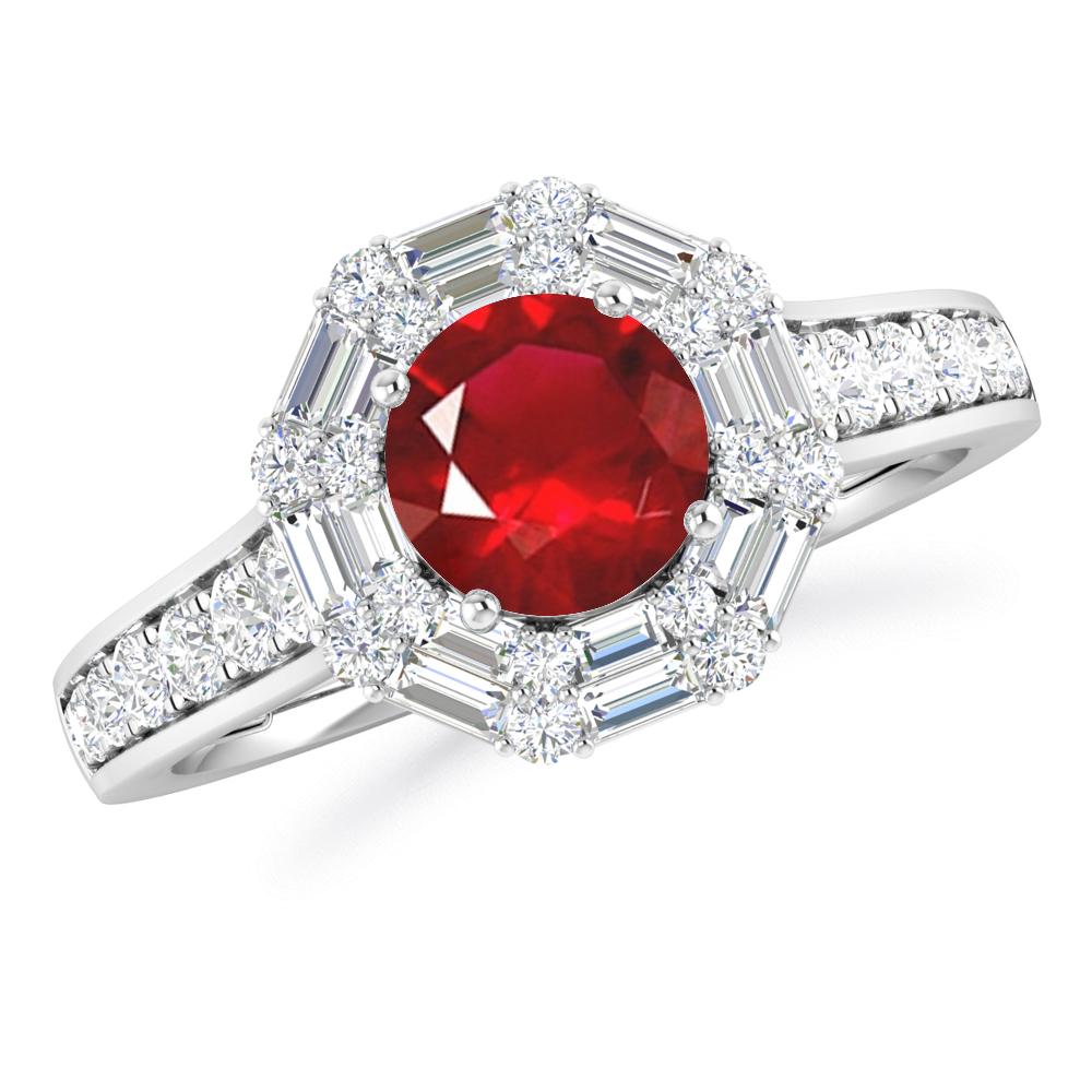 White Gold - Ruby