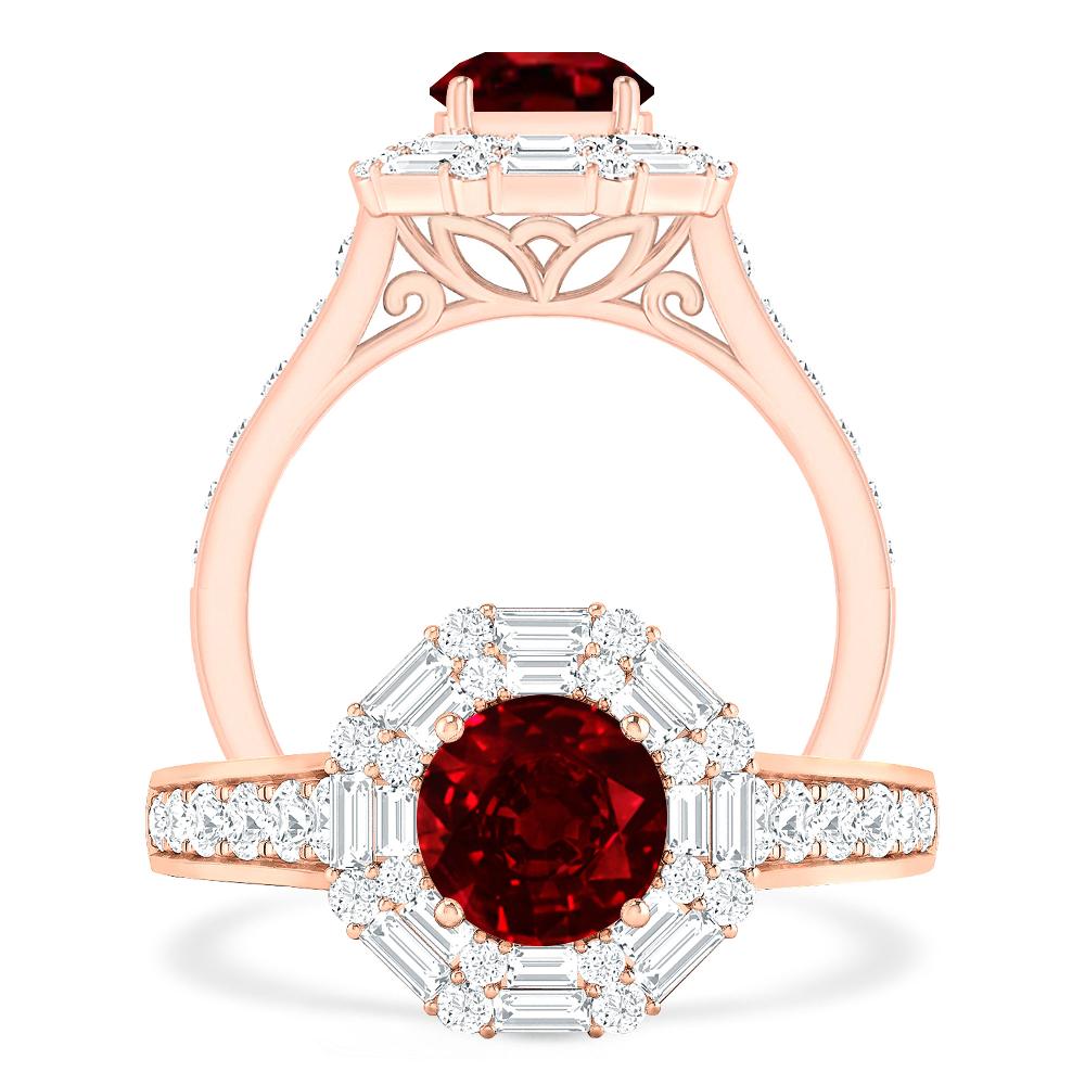 Rose Gold - Ruby