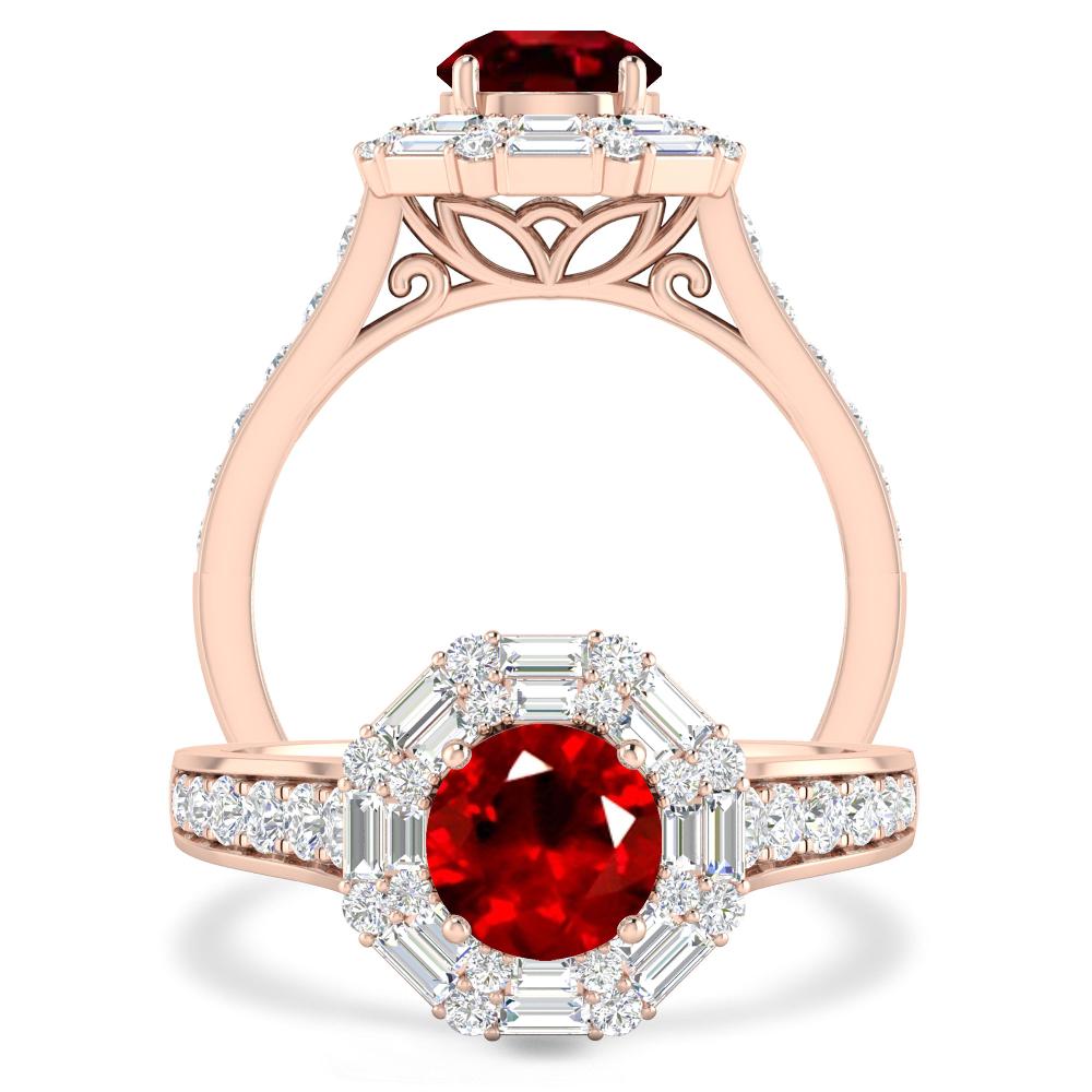 Rose Gold - Ruby