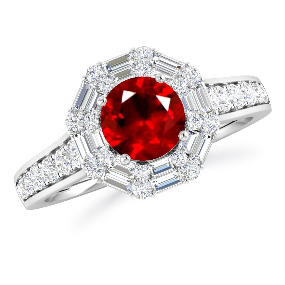 White Gold - Ruby