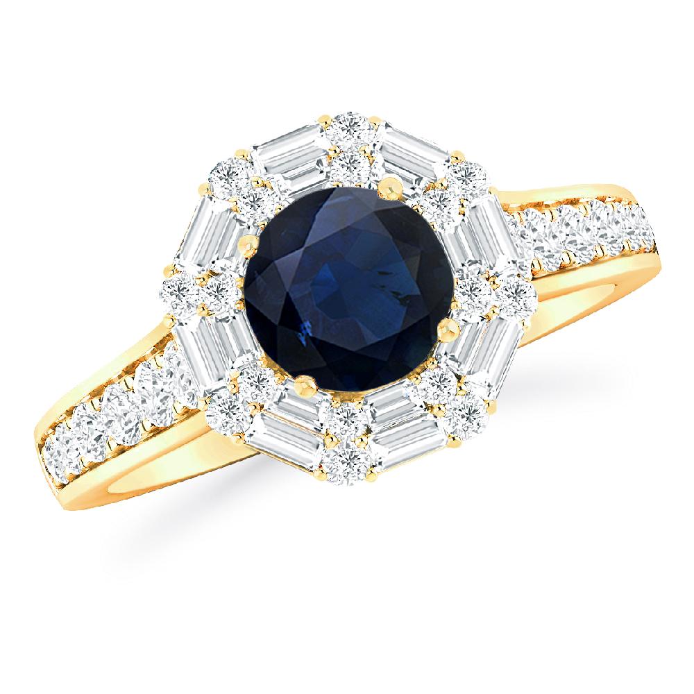 Yellow Gold - Sapphire