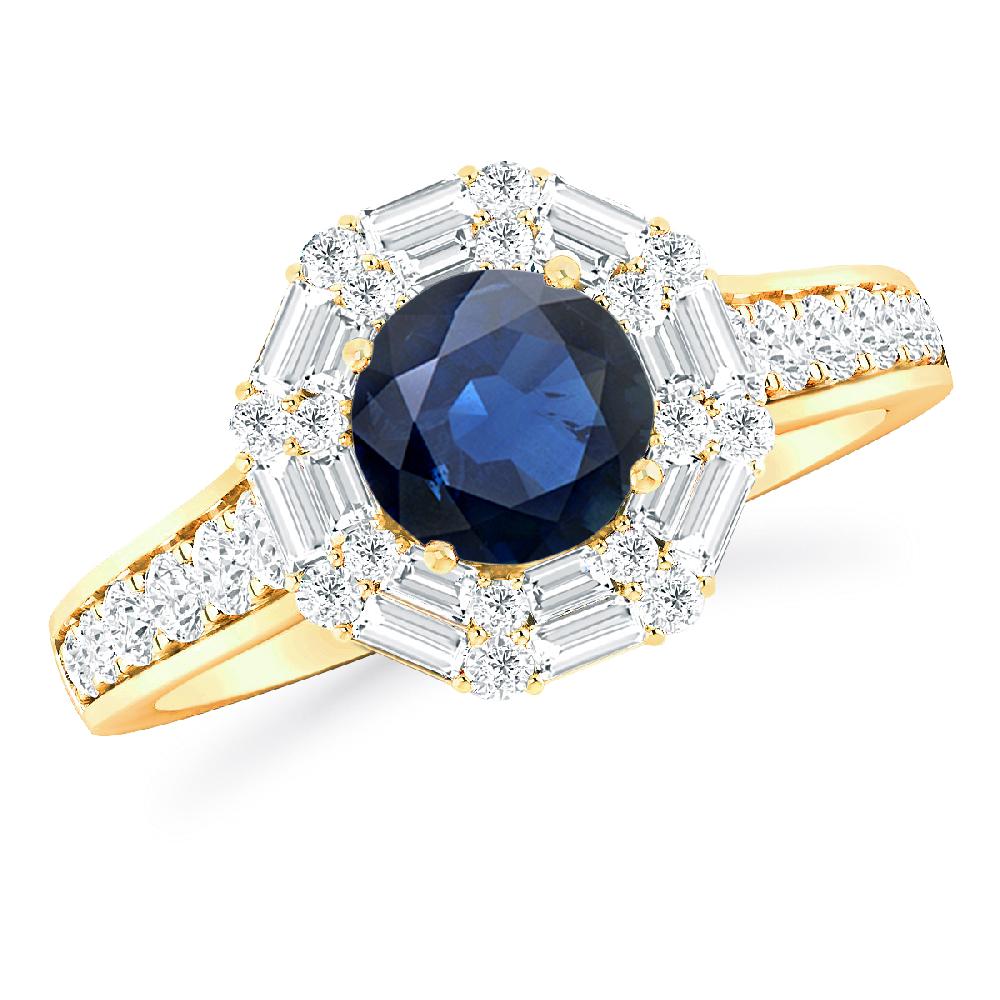 Yellow Gold - Sapphire