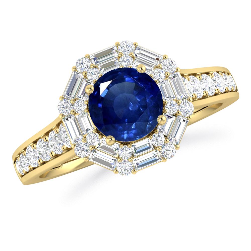 Yellow Gold - Sapphire