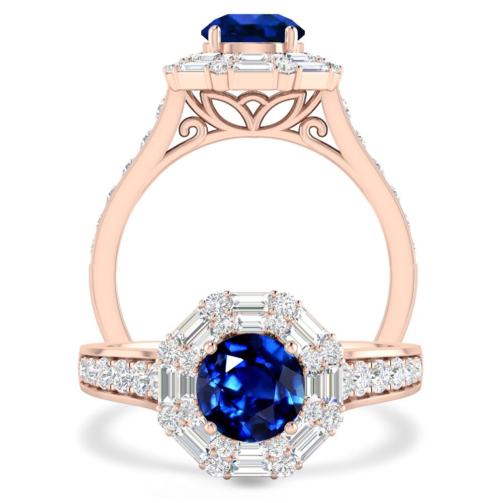 Rose Gold - Sapphire