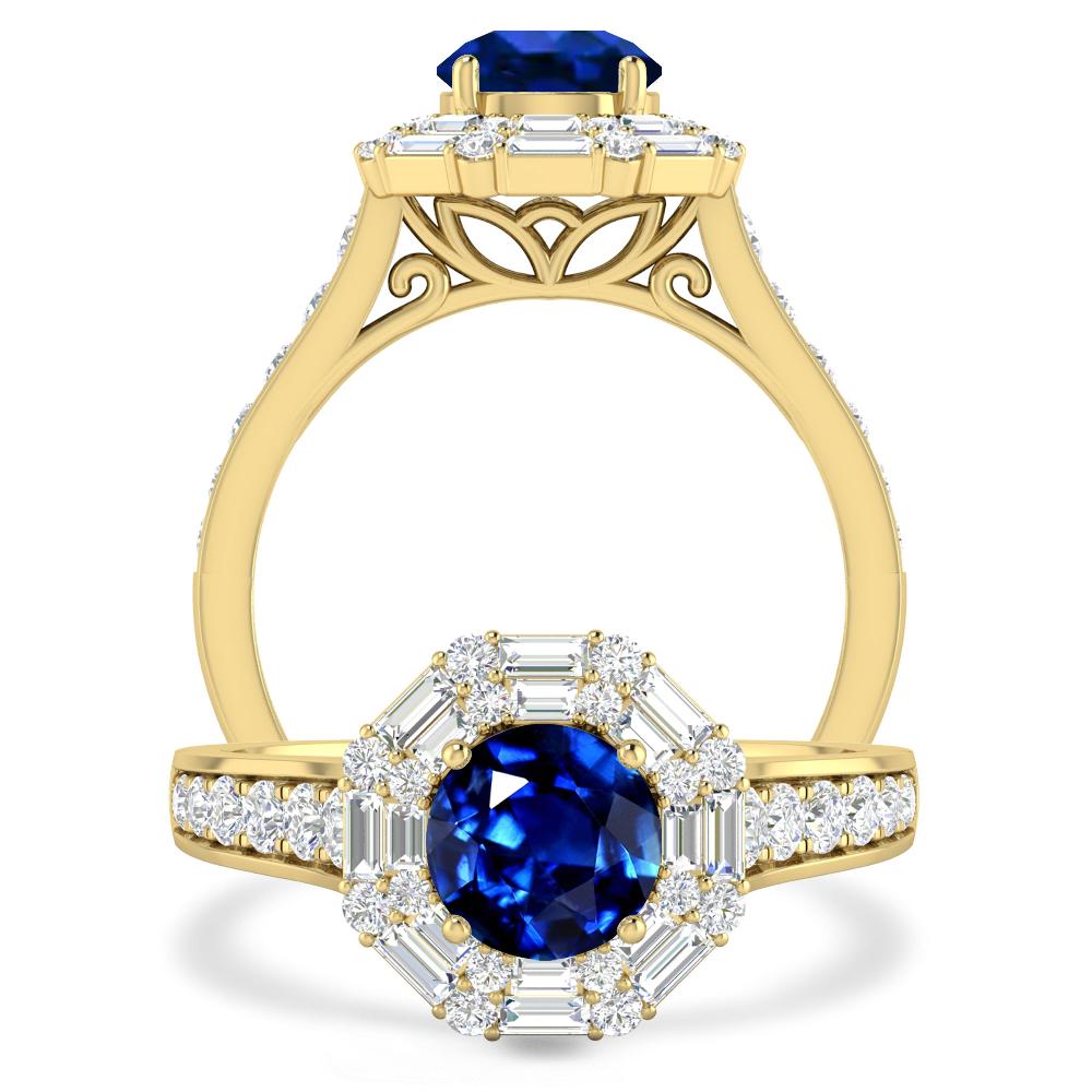 Yellow Gold - Sapphire