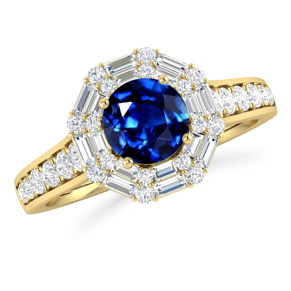 Yellow Gold - Sapphire