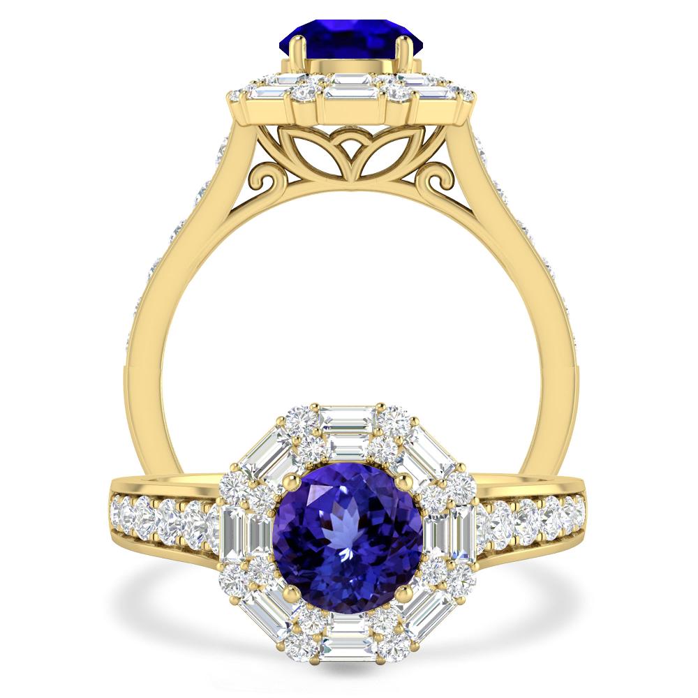 Yellow Gold - Tanzanite