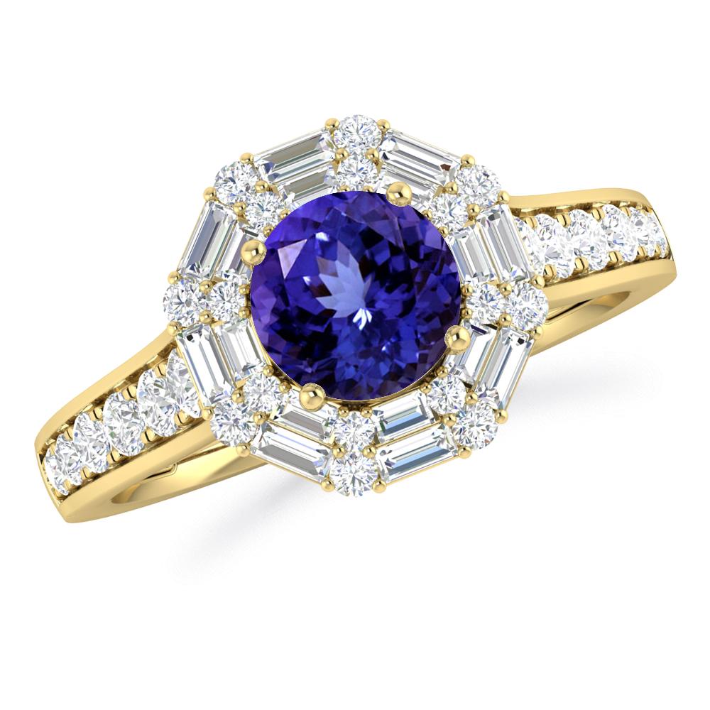 Yellow Gold - Tanzanite