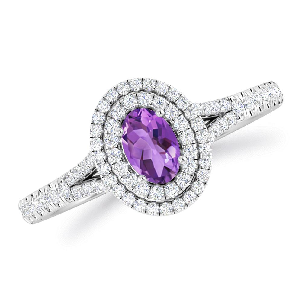 White Gold - Amethyst