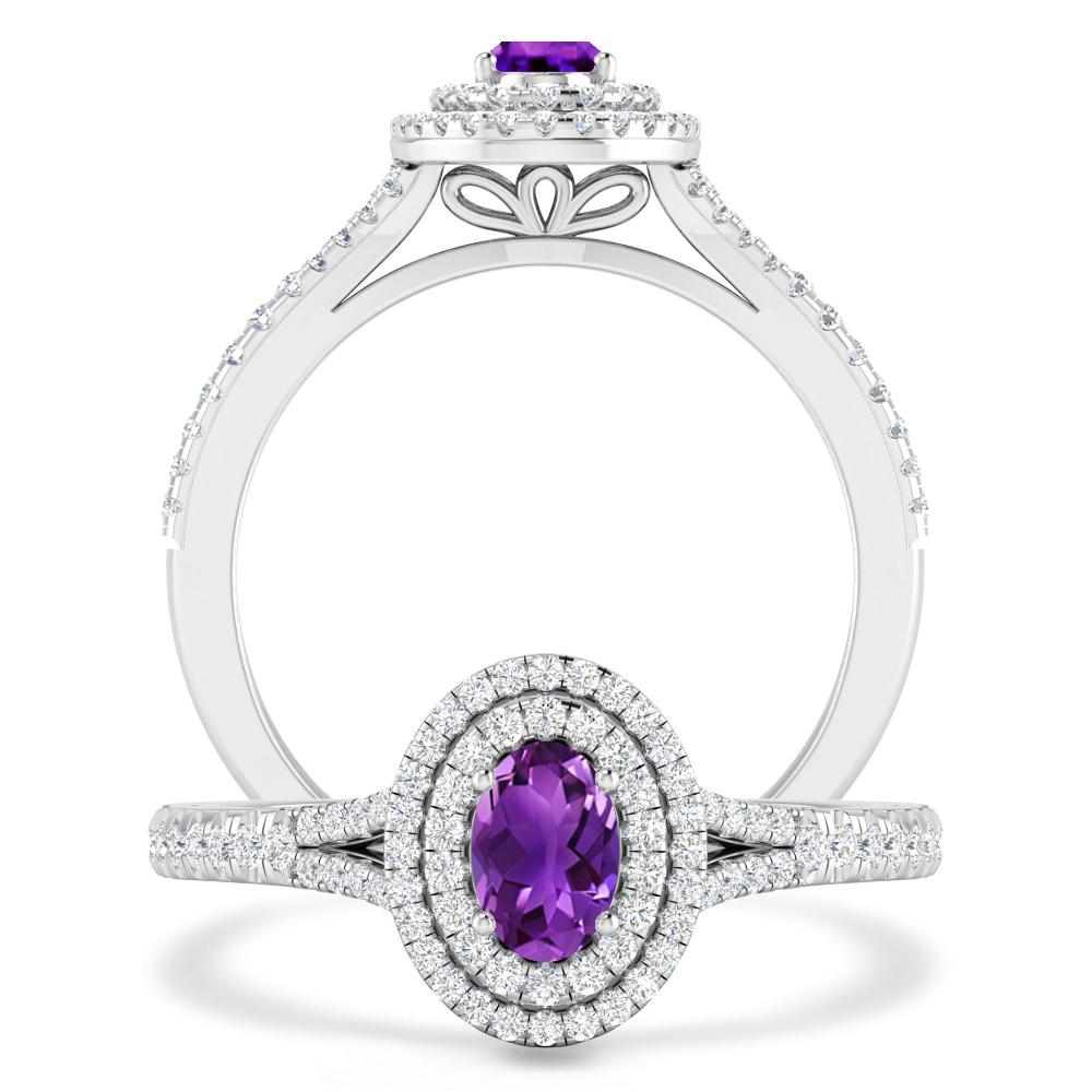 White Gold - Amethyst