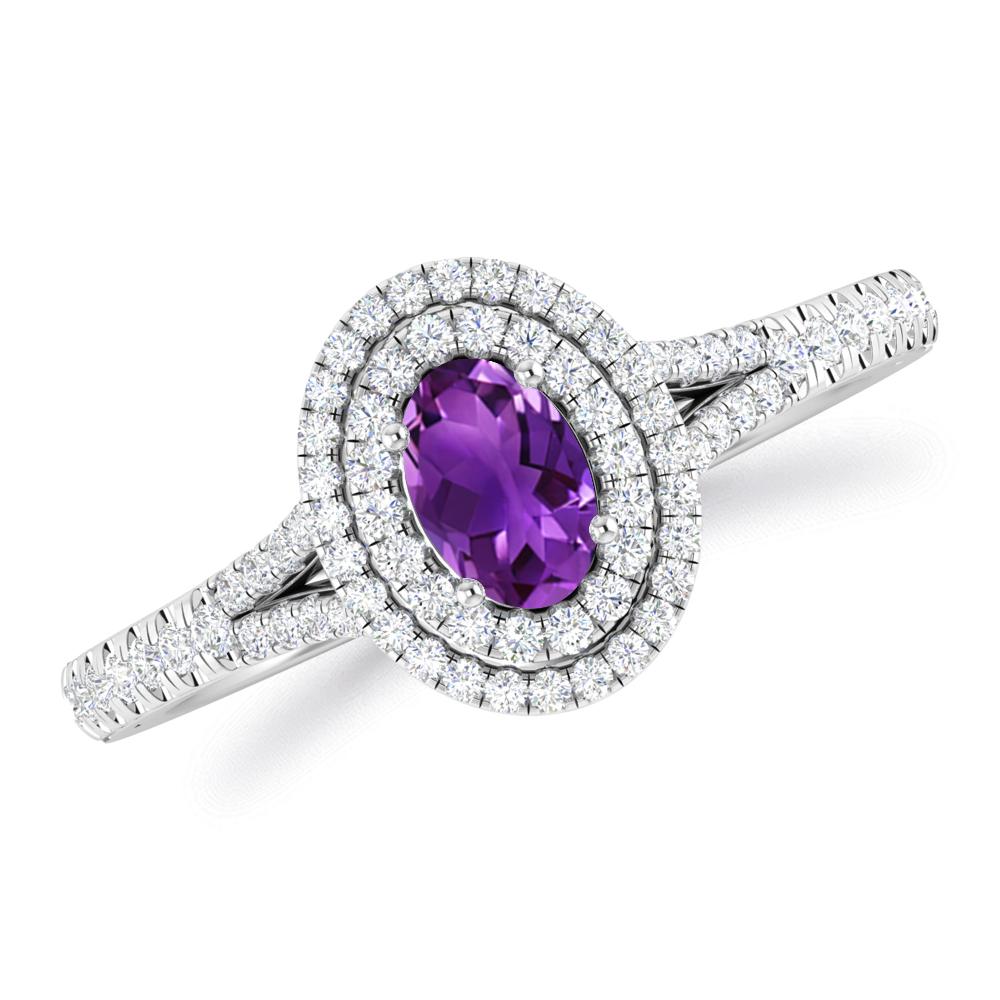 White Gold - Amethyst