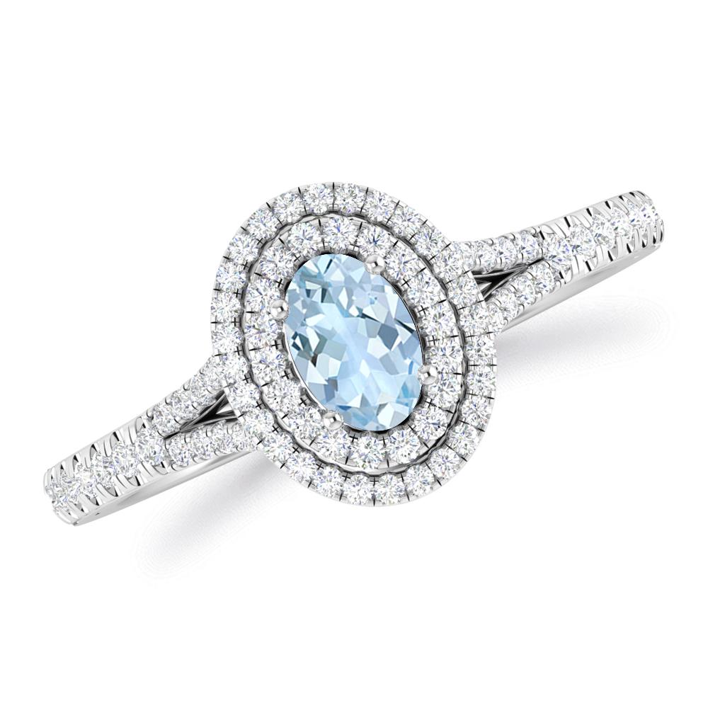 White Gold - Aquamarine