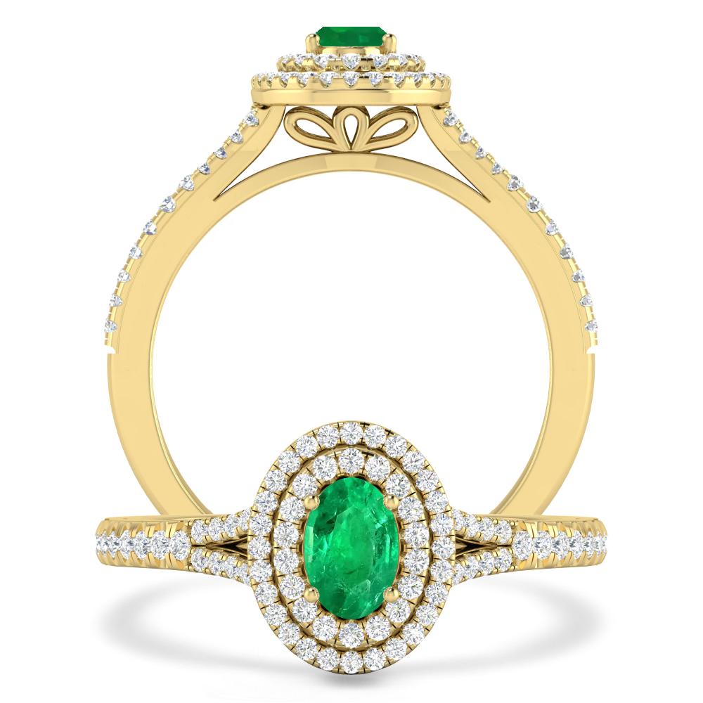 Yellow Gold - Emerald