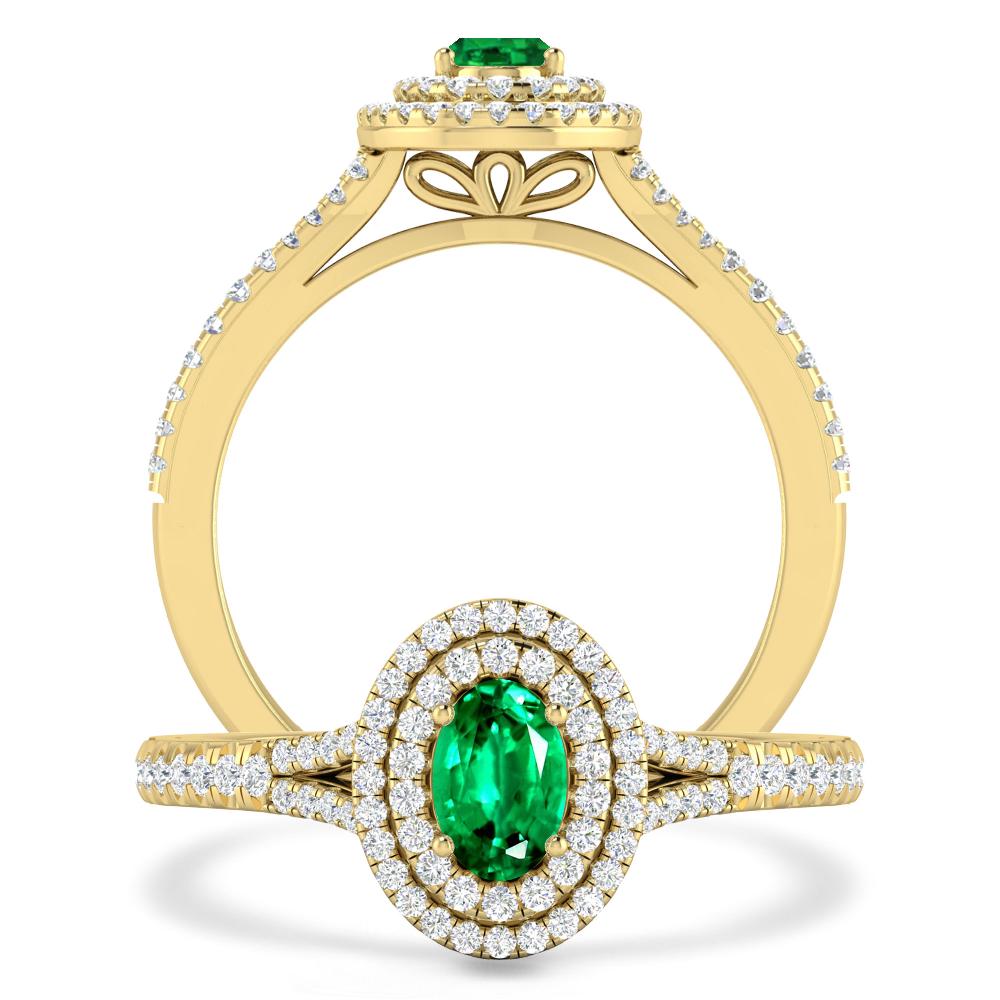 Yellow Gold - Emerald