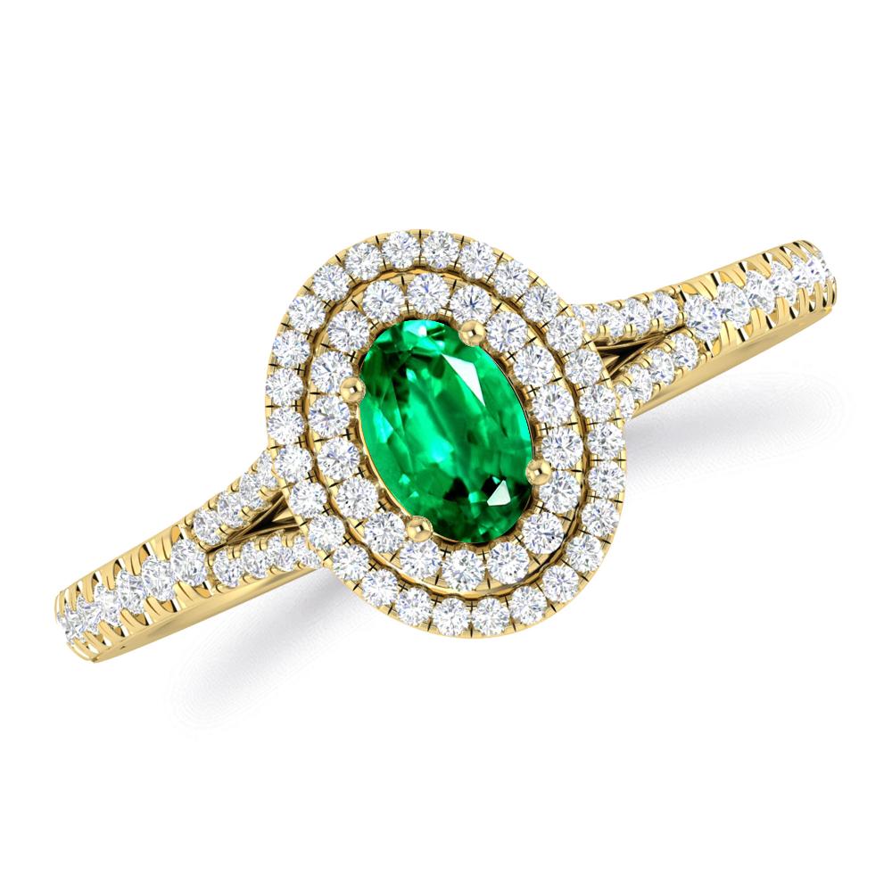 Yellow Gold - Emerald