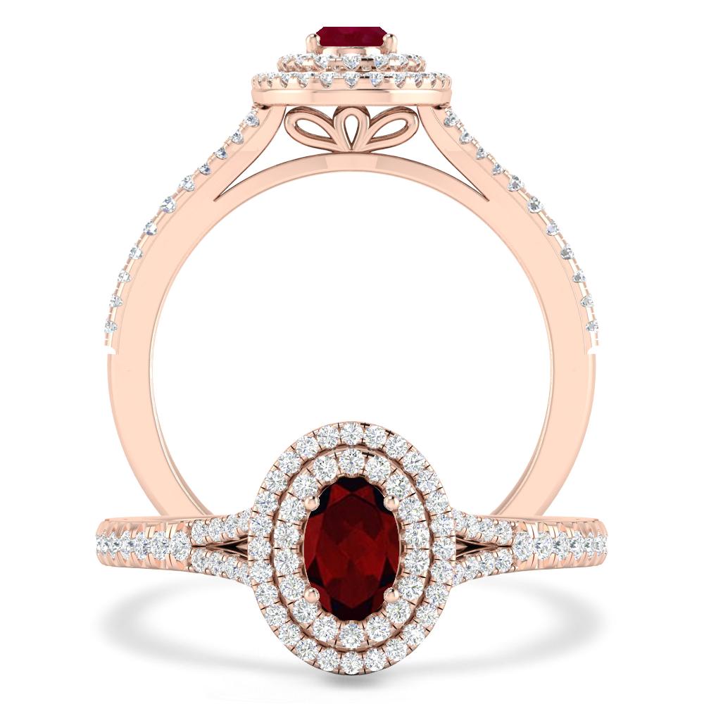 Rose Gold - Garnet