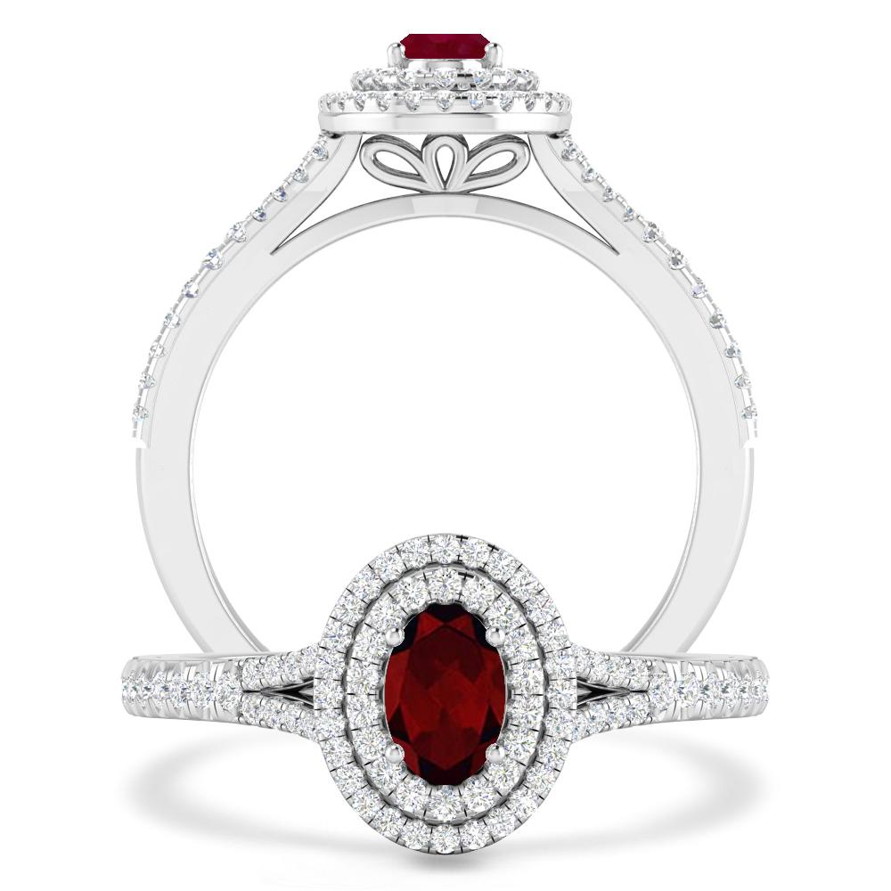 White Gold - Garnet