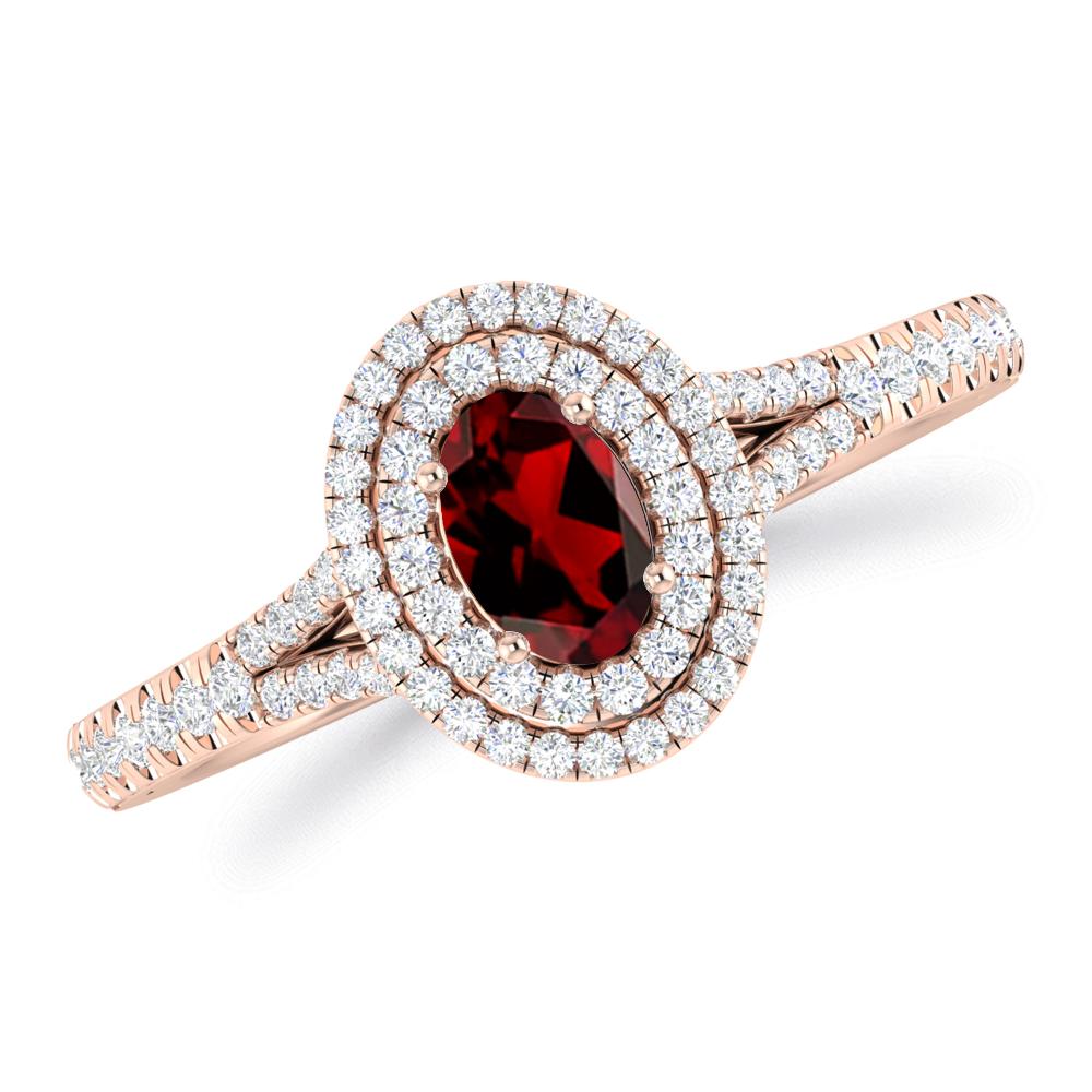 Rose Gold - Garnet