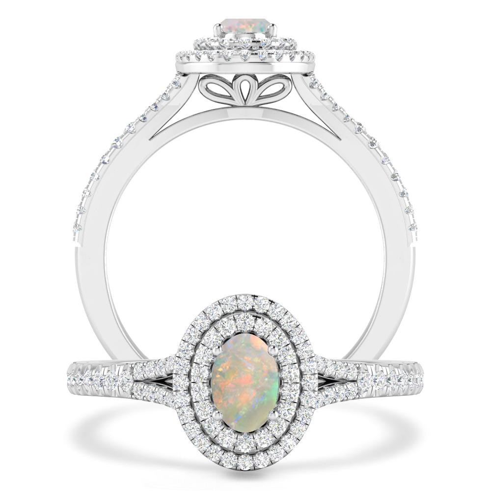 White Gold - Opal