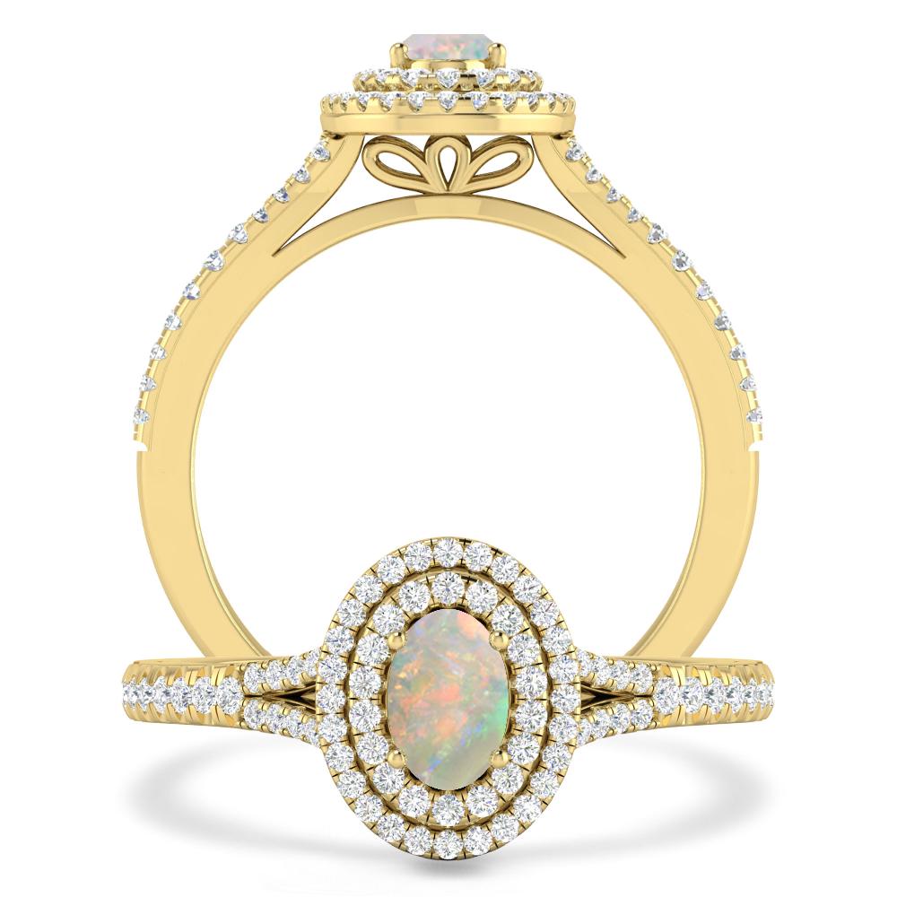 Yellow Gold - Opal