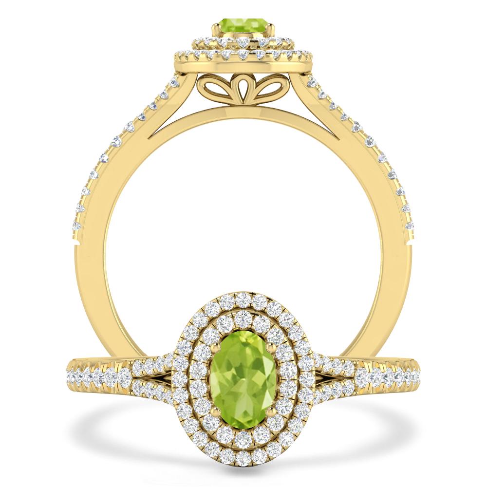 Yellow Gold - Peridot