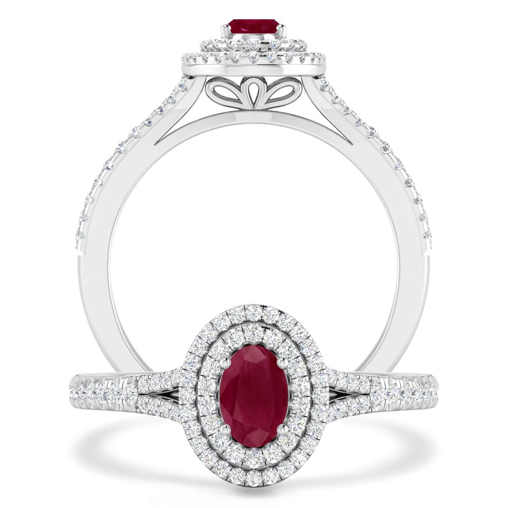 White Gold - Ruby