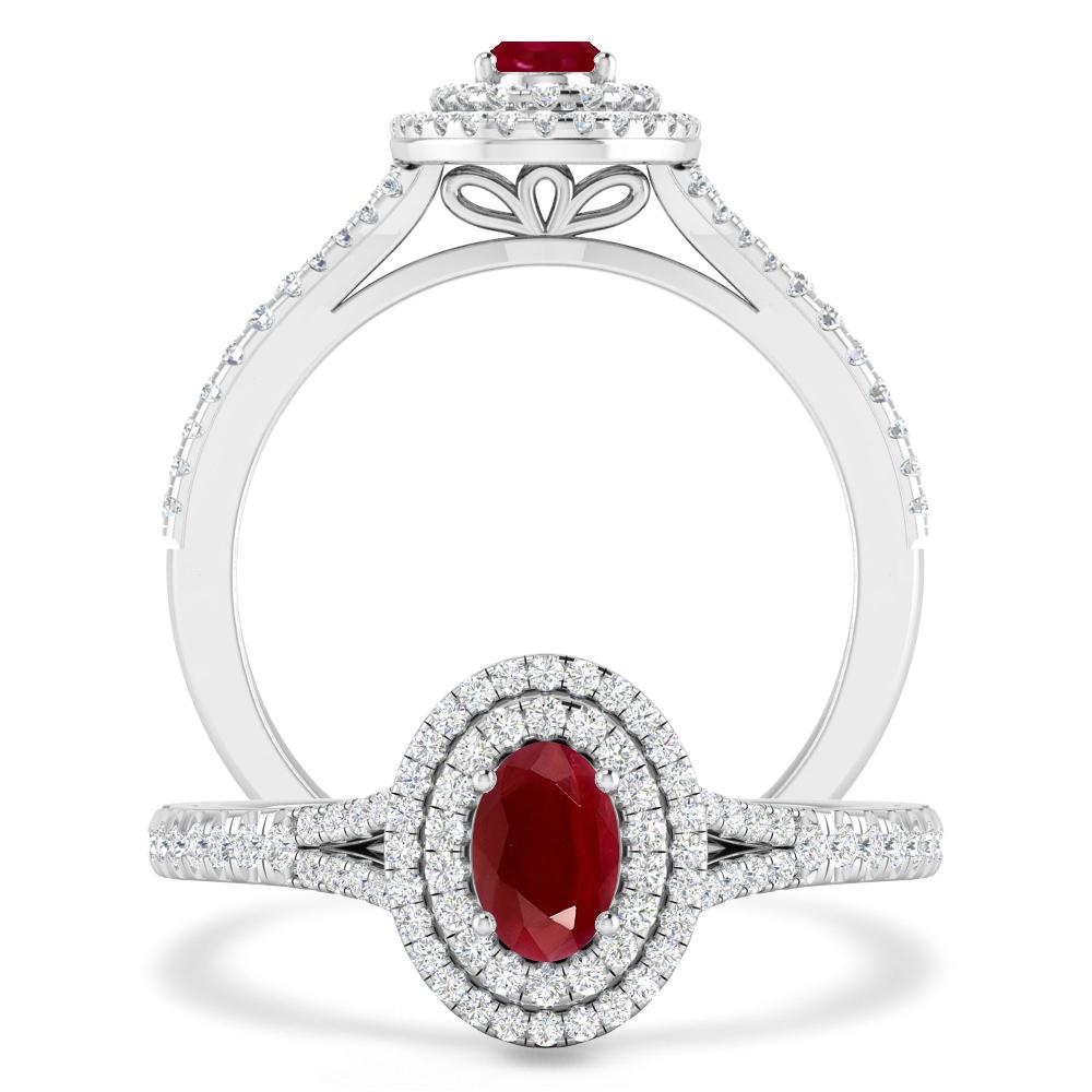 White Gold - Ruby