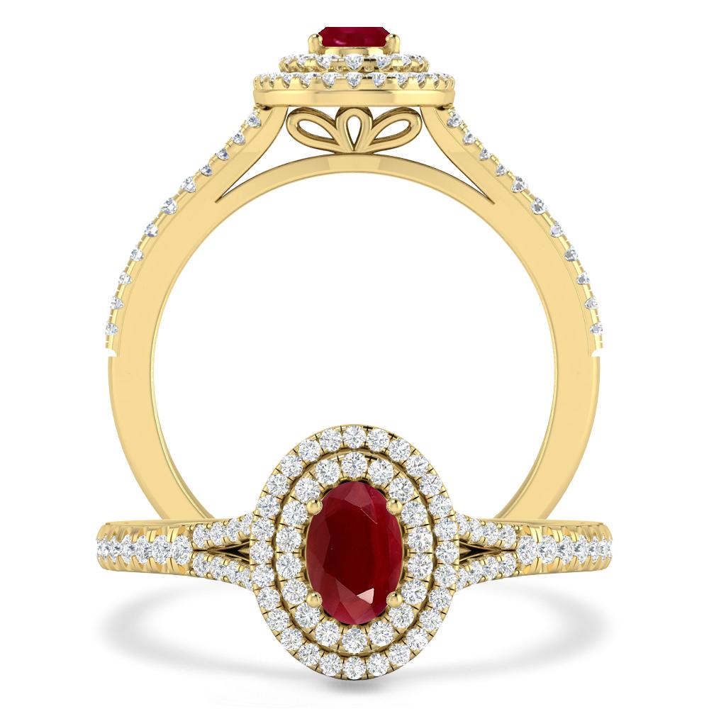 Yellow Gold - Ruby