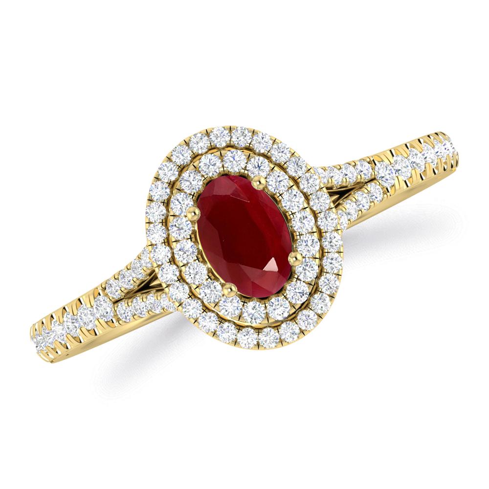 Yellow Gold - Ruby