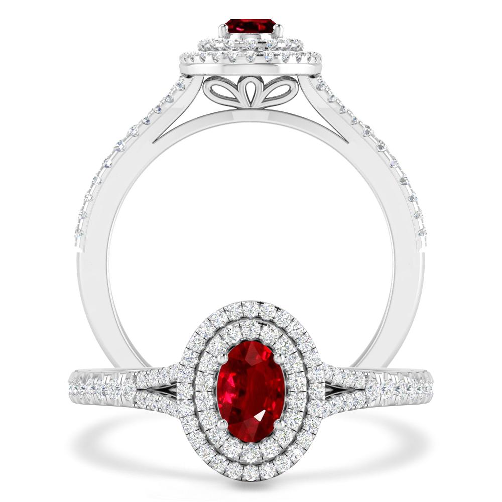 White Gold - Ruby