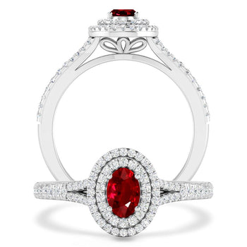 White Gold - Ruby