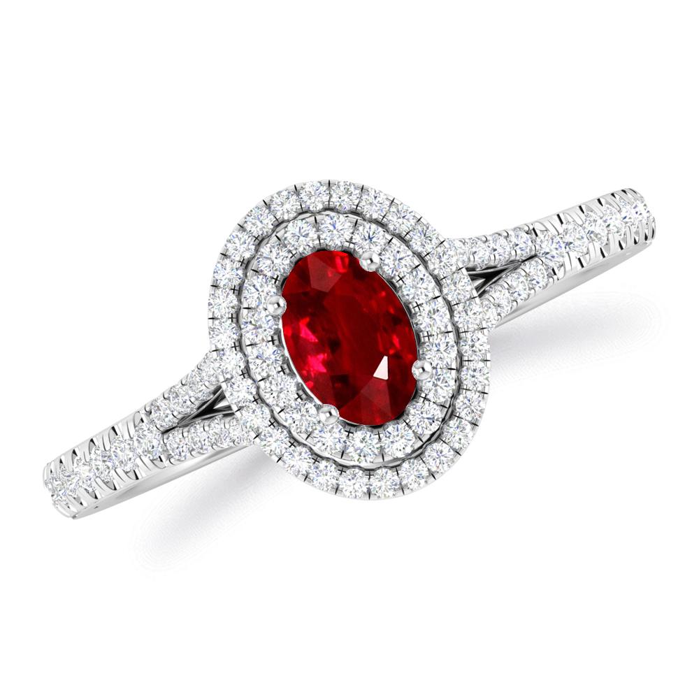 White Gold - Ruby