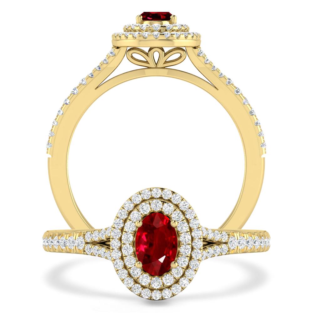 Yellow Gold - Ruby