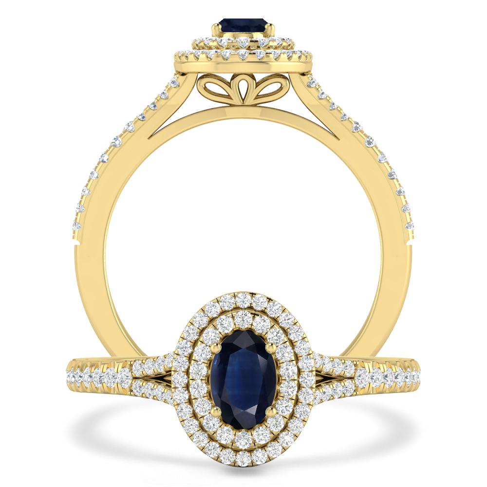 Yellow Gold - Sapphire