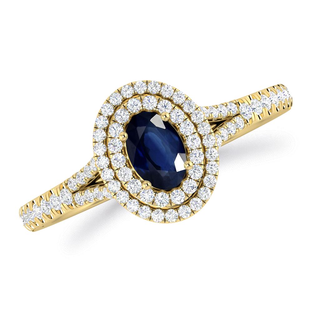 Yellow Gold - Sapphire