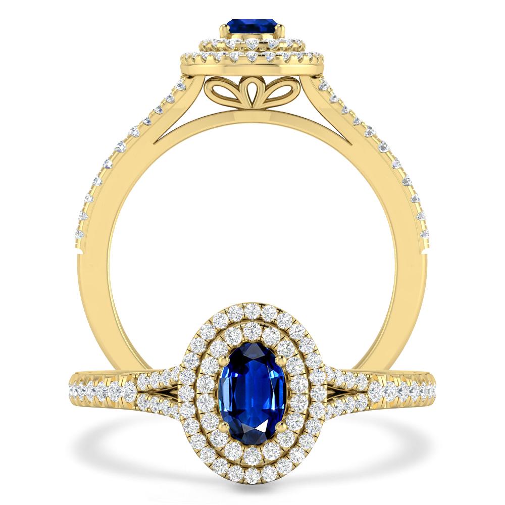 Yellow Gold - Sapphire