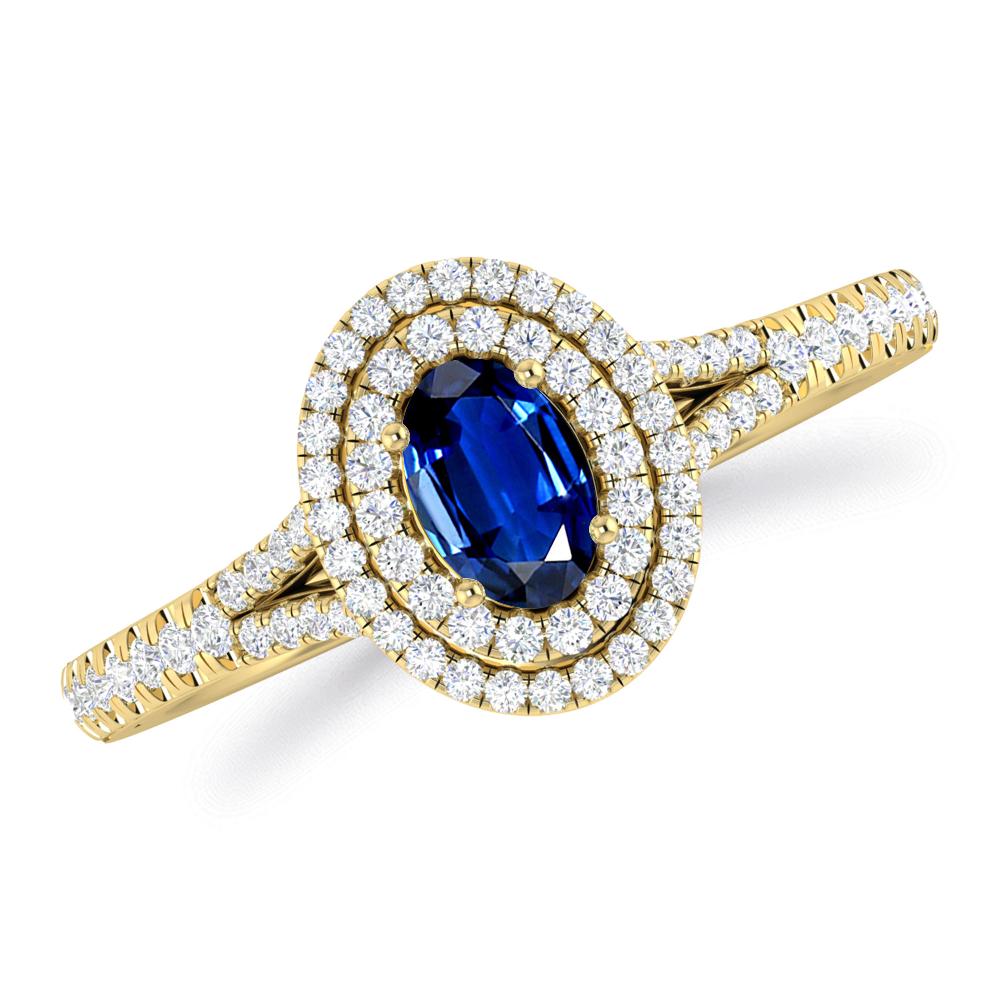 Yellow Gold - Sapphire