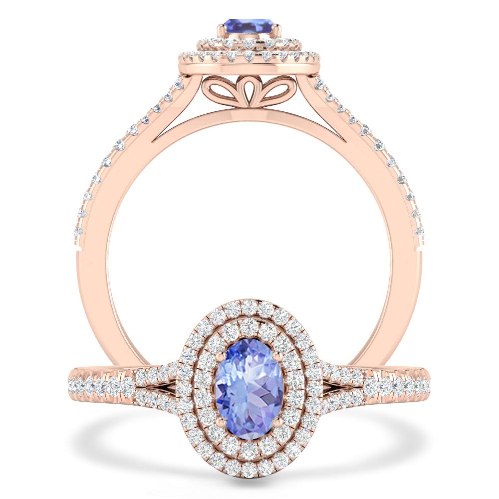 Rose Gold - Tanzanite