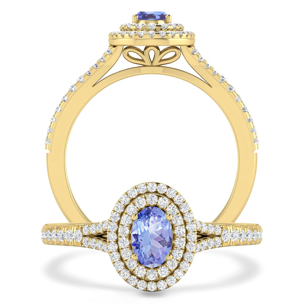 Yellow Gold - Tanzanite