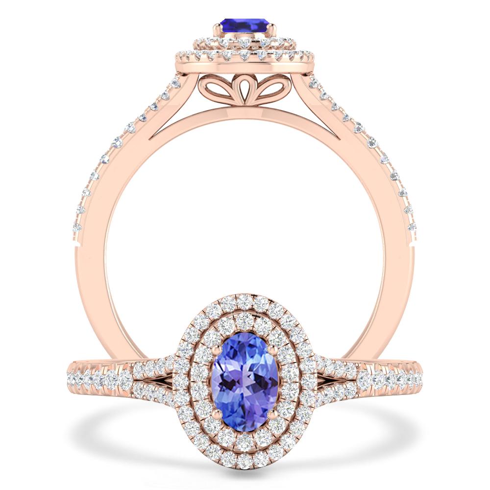 Rose Gold - Tanzanite