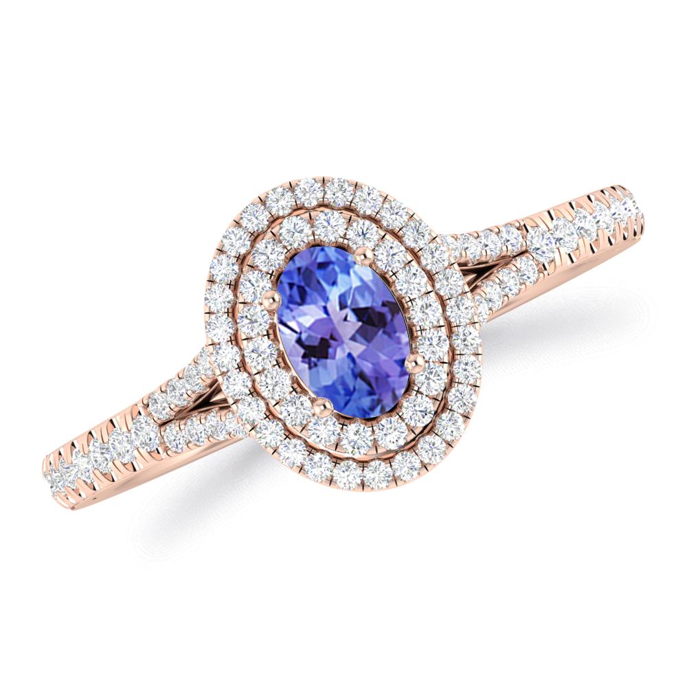 Rose Gold - Tanzanite