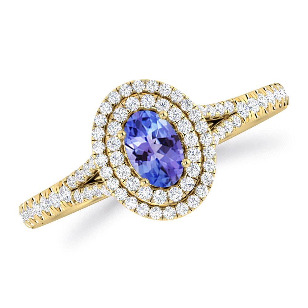 Yellow Gold - Tanzanite