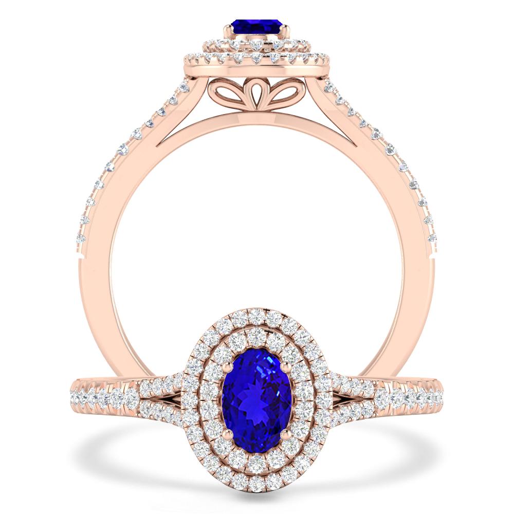 Rose Gold - Tanzanite