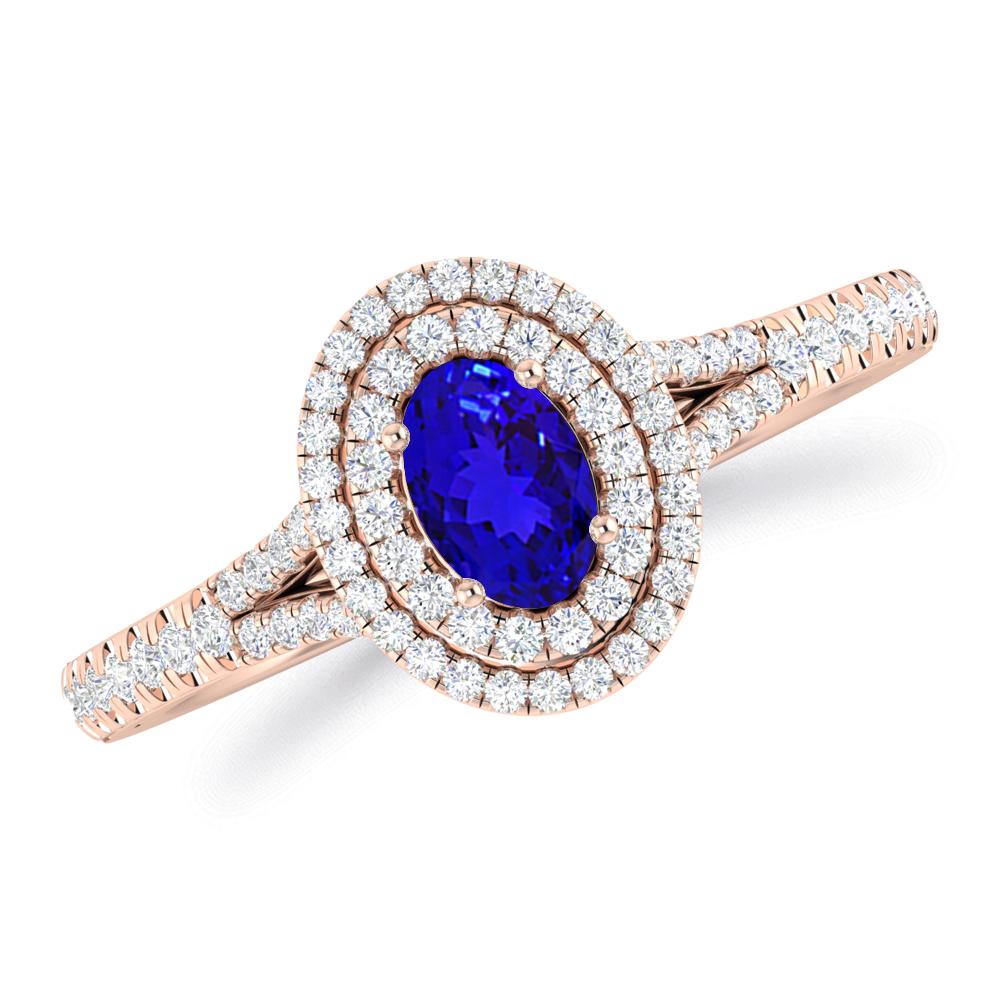 Rose Gold - Tanzanite