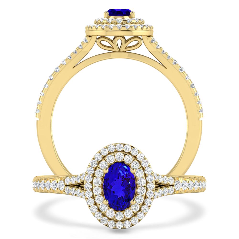 Yellow Gold - Tanzanite